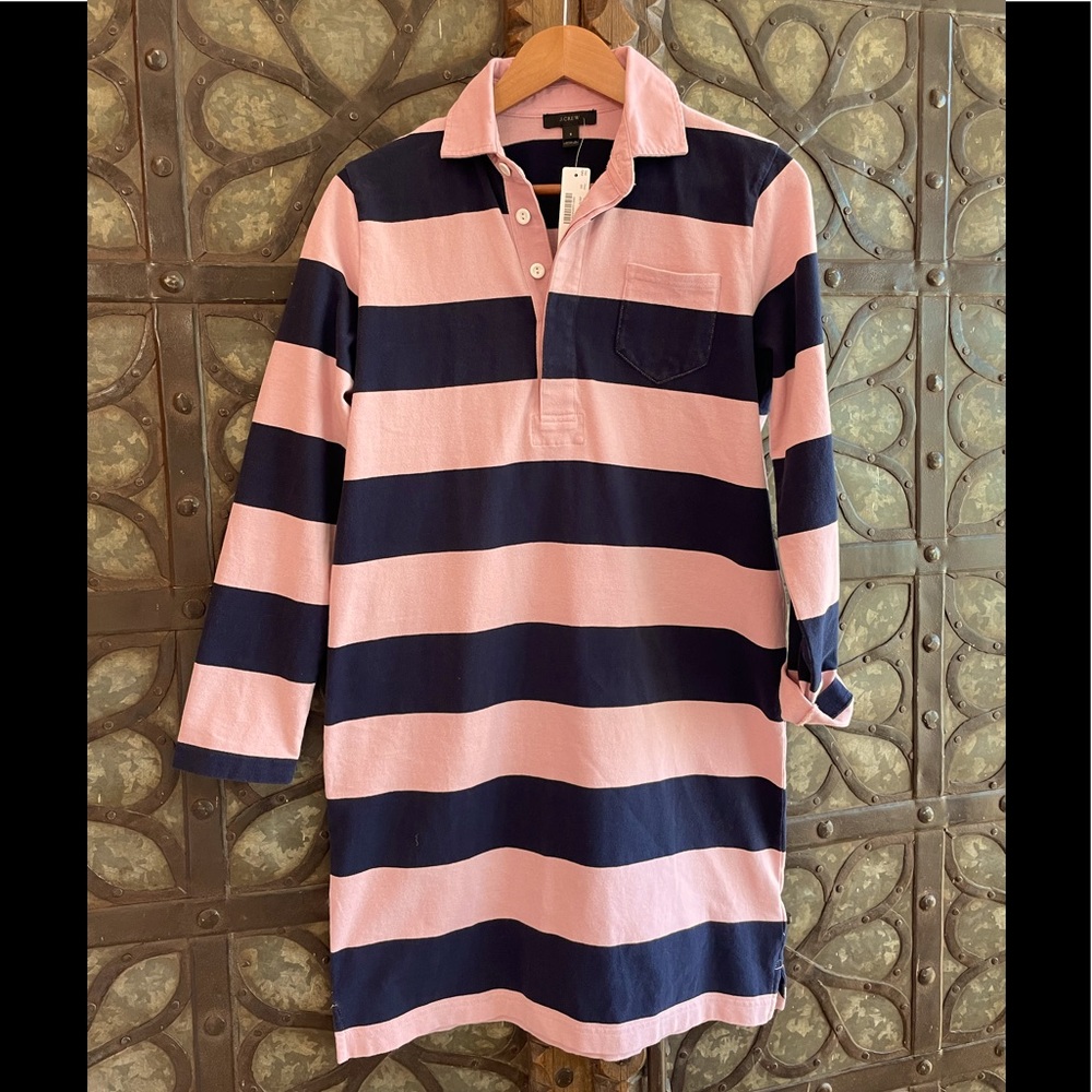 NWT J.Crew Striped Rugby Dress